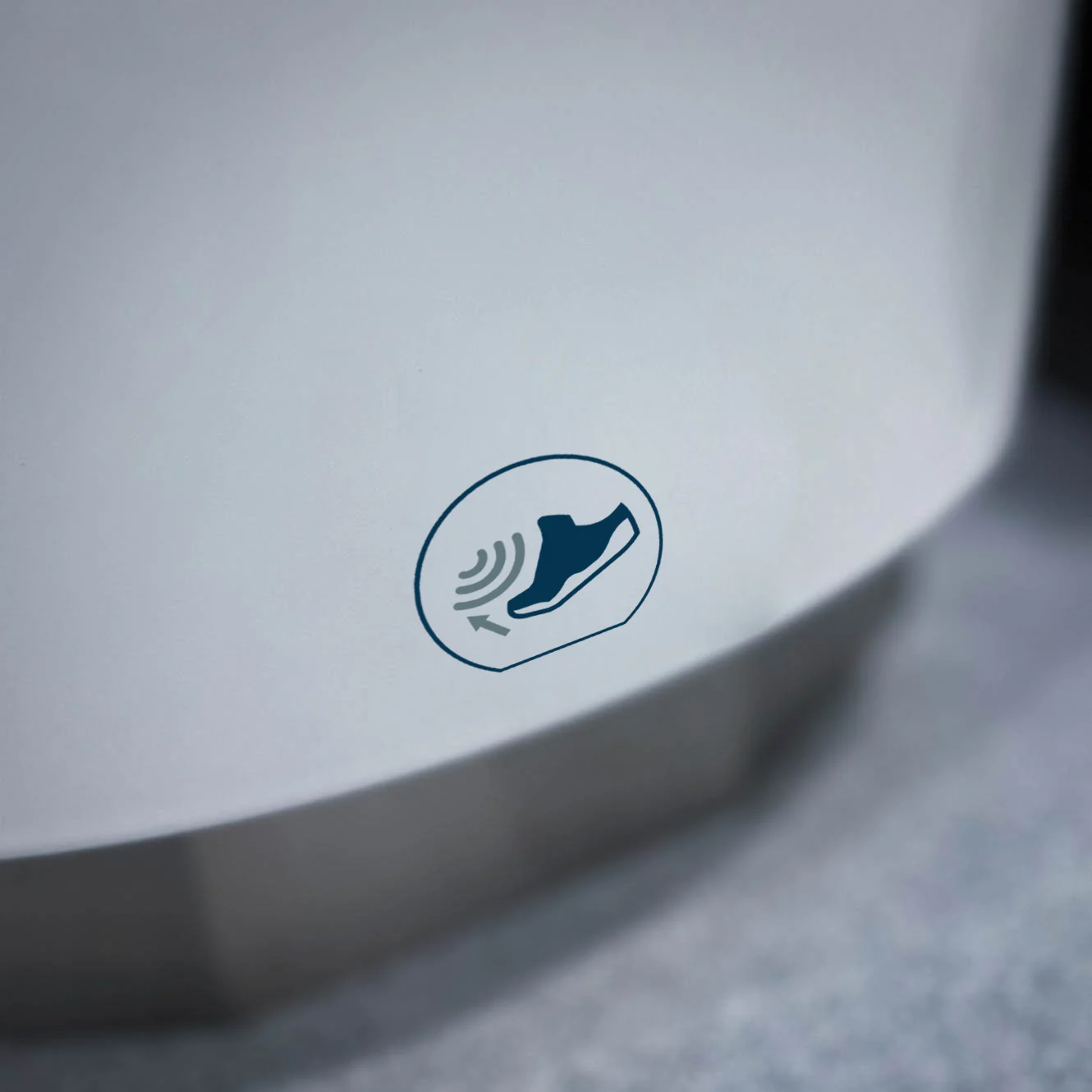 Icono del sensor sónico de pie en la base del Pulpmatic Flex