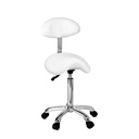 Taburete con respaldo y asiento de montar | Organic+