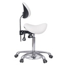 Taburete con respaldo envolvente y reposapiés | Noble Feet