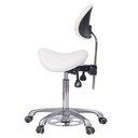 Taburete con respaldo envolvente y reposapiés | Noble Feet