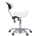 Taburete con respaldo envolvente y reposapiés | Noble Feet