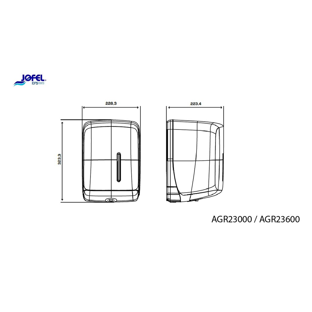 Dispensador Papel Mecha ABS Blanco | Timeless