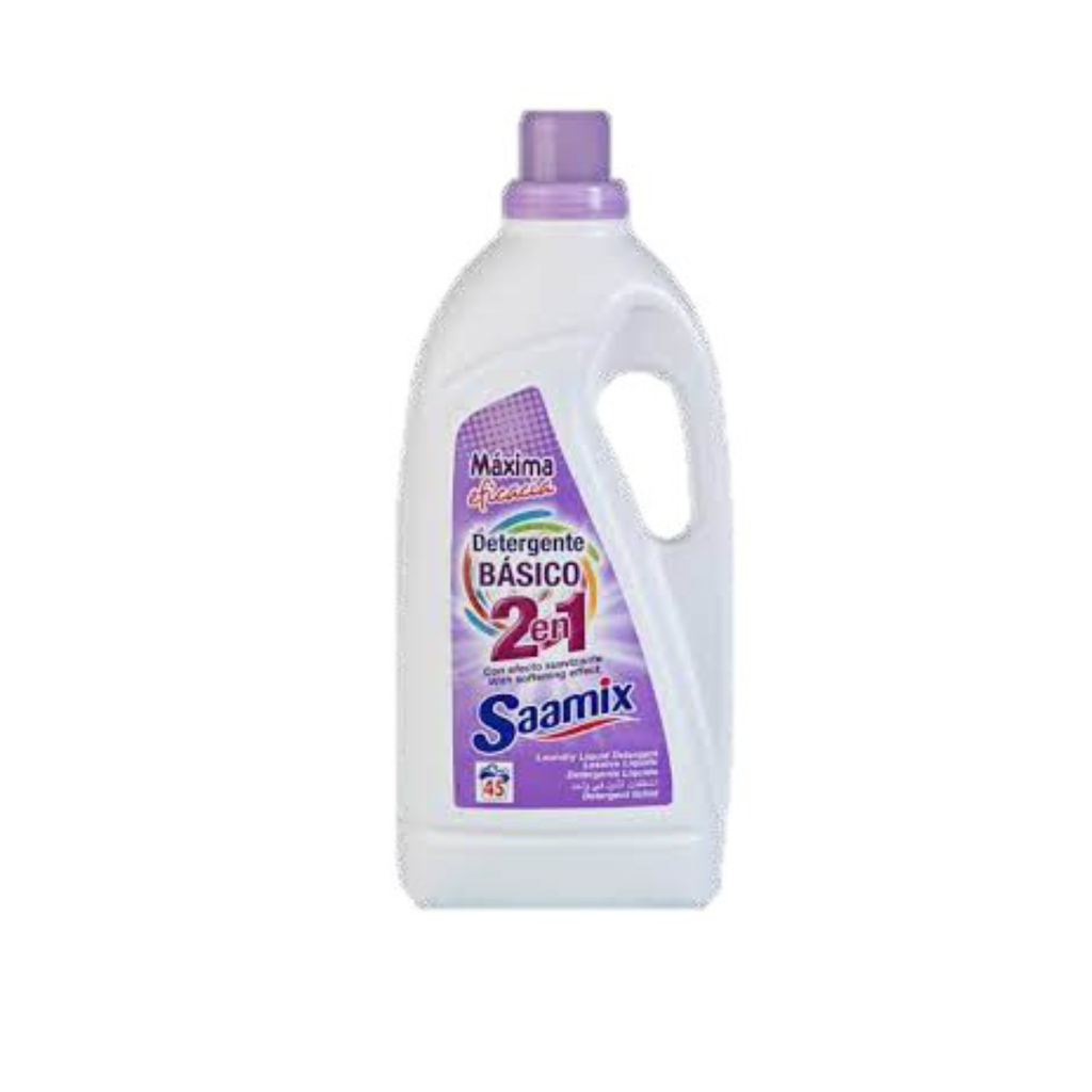 Detergente Liquido 2 en 1 Detergente y Suavizante (3L)