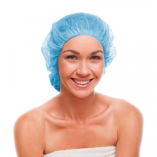 Gorro Desechable Circular 55cm | Azul TNT (2.000 uds)
