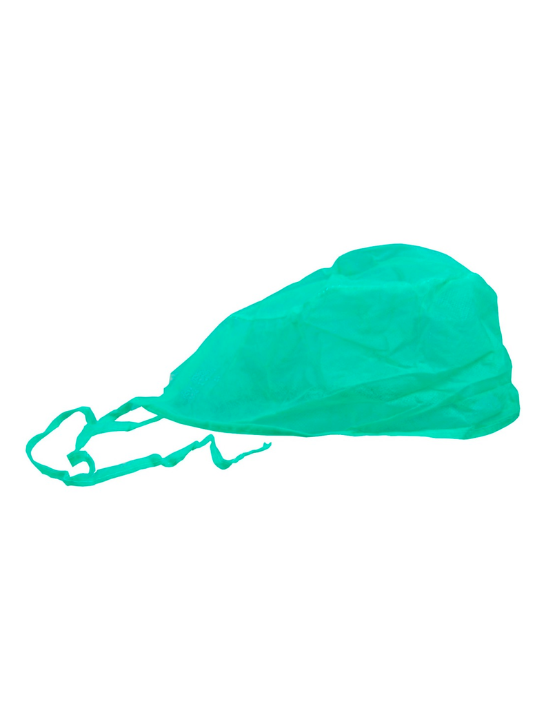 Gorro Quirúrgico Verde con Cintas (100 uds)