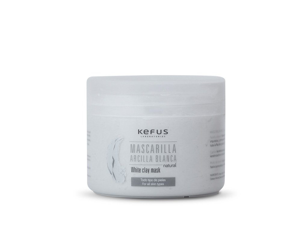 Mascarilla de Arcilla Blanca natural Kefus (250 ml)