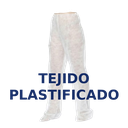 Pantalon Presoterapia Plastificado PP + PE  30g y 15g Blanco