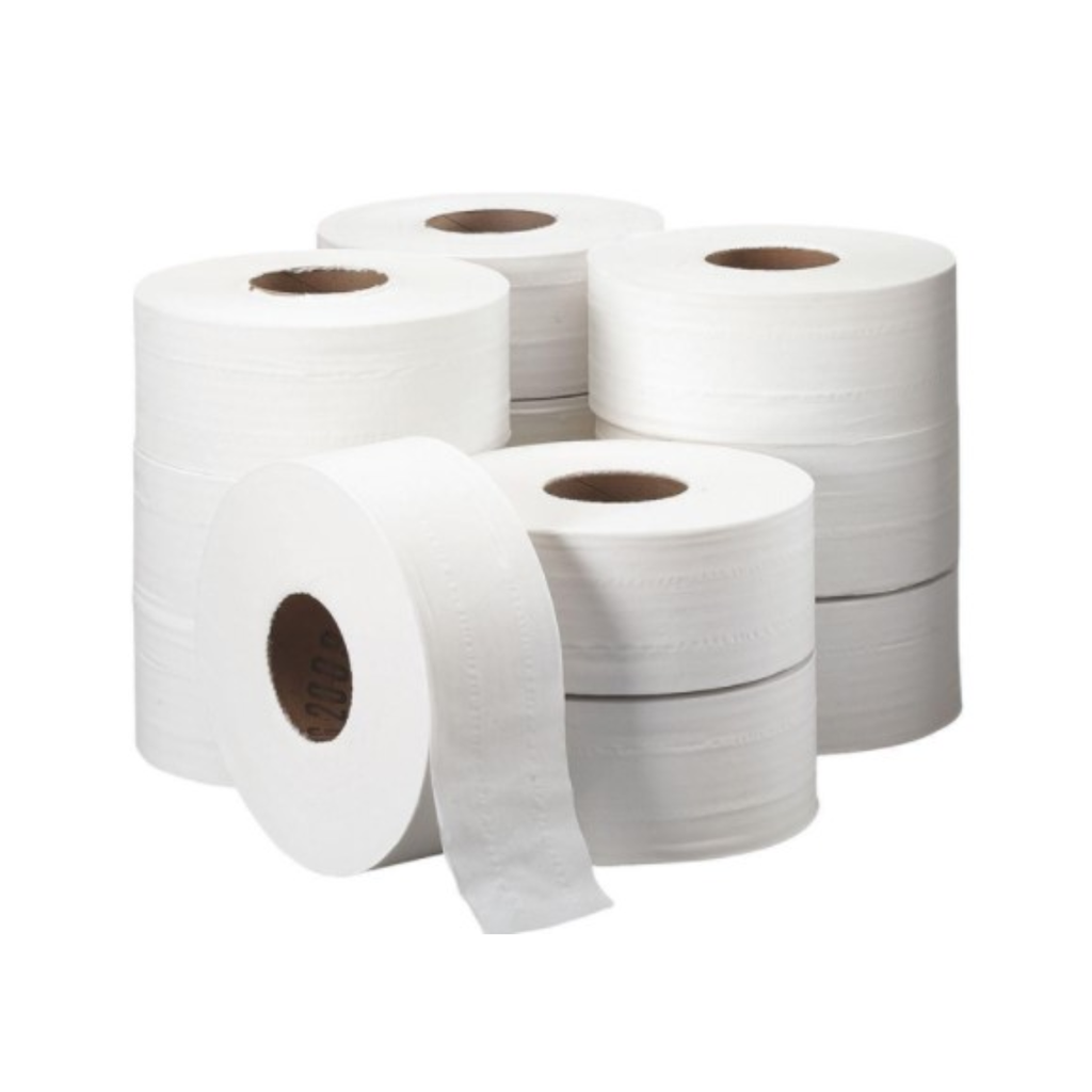 Papel Higiénico Industrial Jumbo 2 Hojas (18 Rollos)