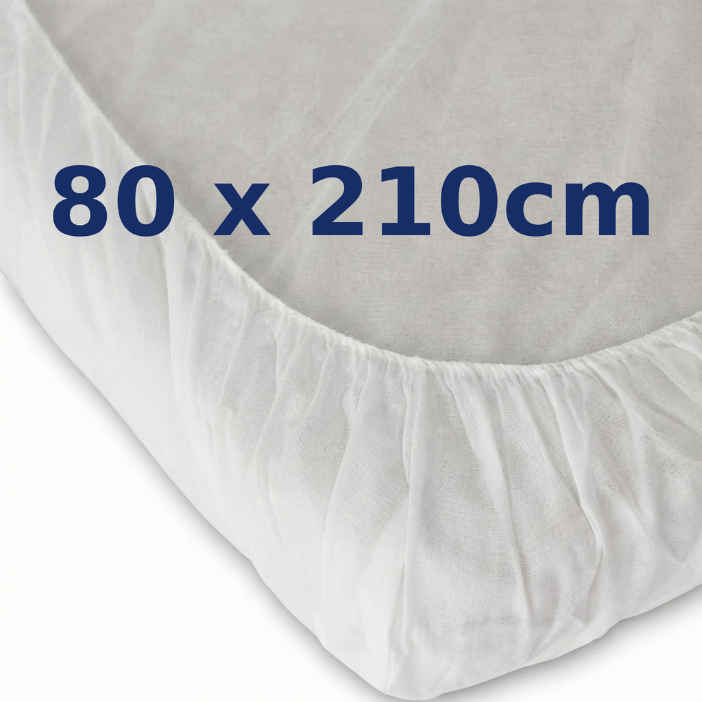 Sabanas Desechables Ajustables | Polipropileno SMS | 80 x 210 cm