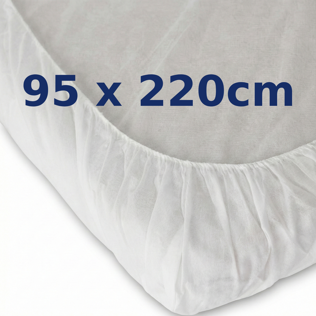 Sabanas Desechables Ajustables | Polipropileno SMS | 95 x 220 cm