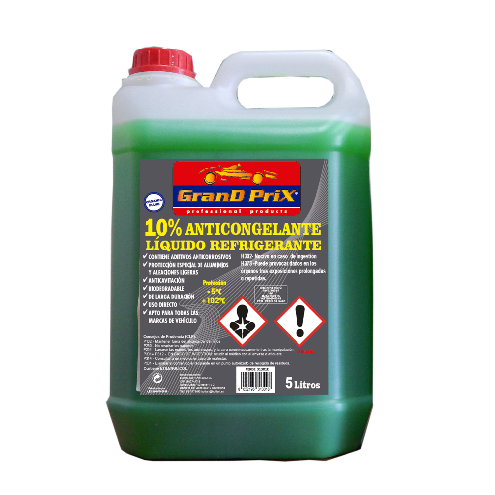 Anticongelante 10% | Liquido Refrigerante (5 L)