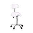 Taburete con respaldo y asiento de montar | Organic+