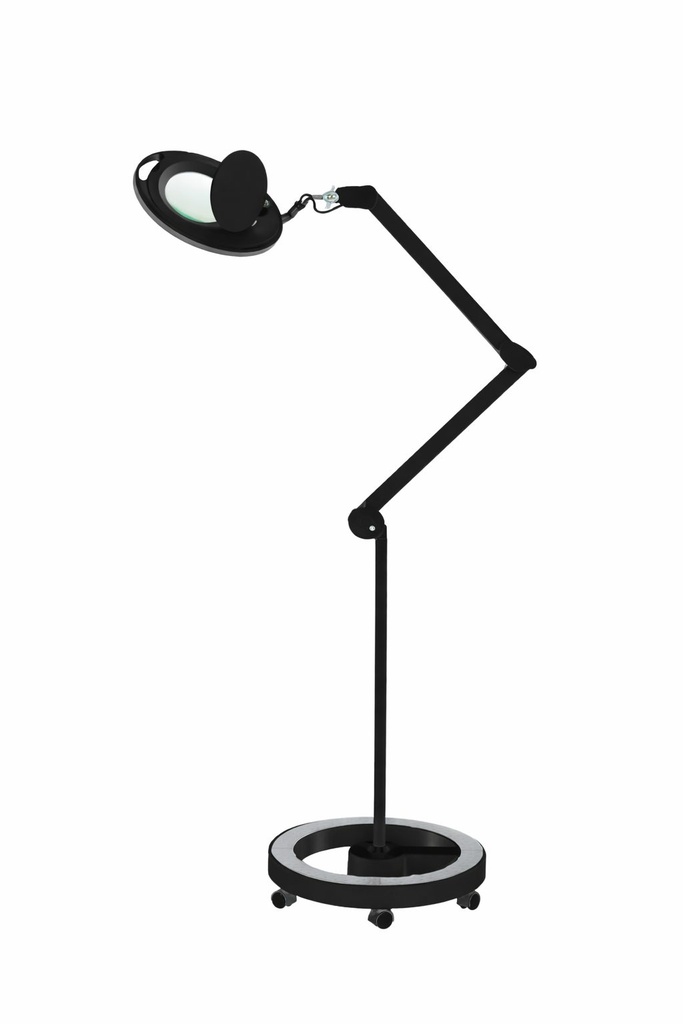 Lámpara lupa LED de pie | Mega+ Black