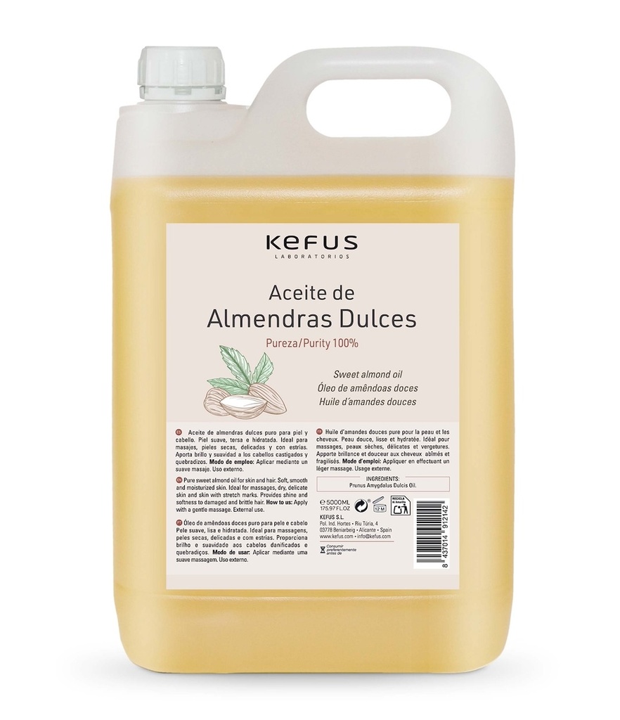 Aceite de Almendras dulces puro Kefus (5000 ml)