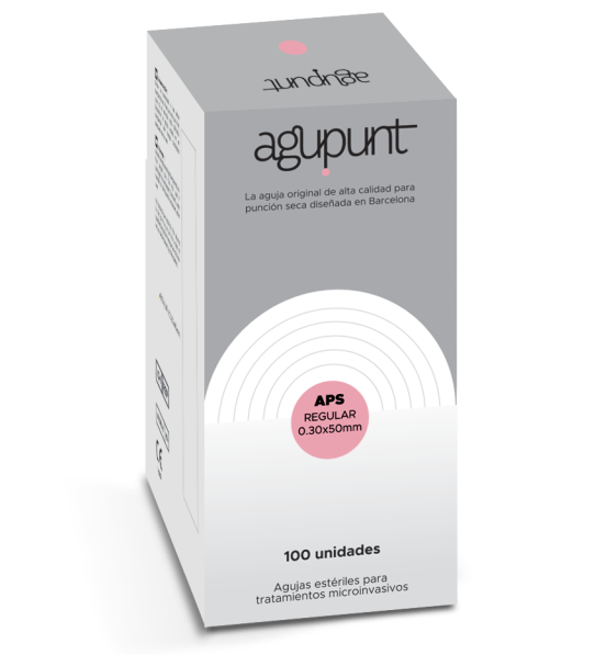 Aguja Punción Seca 0,30 x 50mm Rosa Fuerte | Agupunt APS (100 uds)