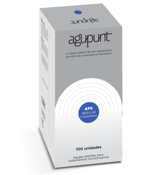 Aguja Punción Seca 0,32 x 40mm Azul | Agupunt APS (100 uds)