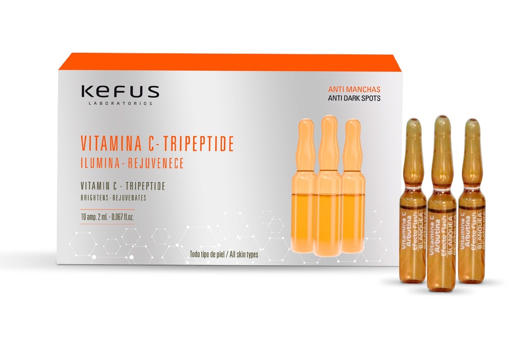 Ampollas Faciales Vitamina C luminosidad Kefus (10 u.)