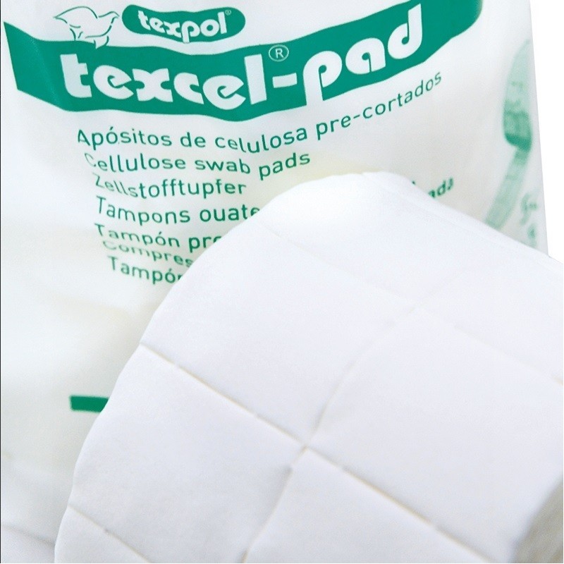 Aposito de Celulosa Precortada | 4 x 5cm (2 Rollos de 500 uds)
