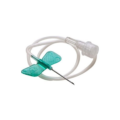[106-040] Palomilla con Alas | 21G 0,8 x 19mm Verde | NIPRO (50 uds)