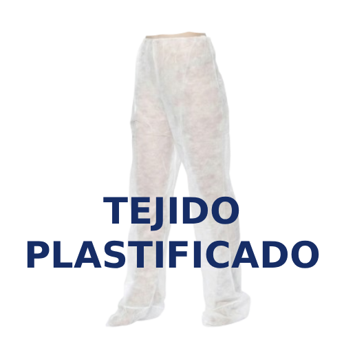 [004-006] Pantalon Presoterapia Plastificado PP + PE  30g y 15g Blanco