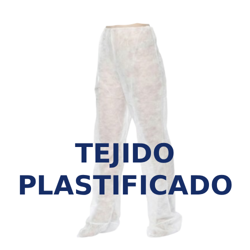 [004-006] Pantalon Presoterapia Plastificado PP + PE  30g y 15g Blanco