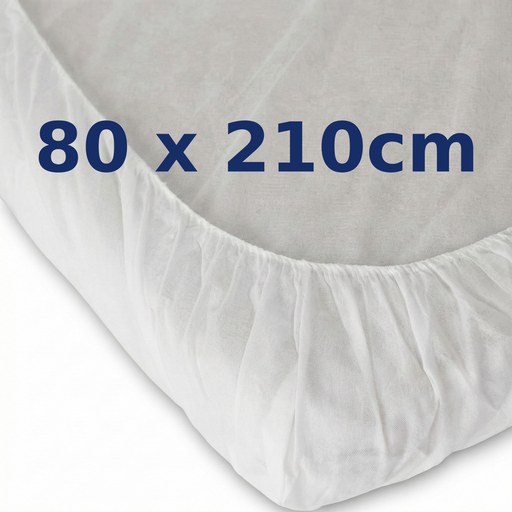 [004-004] Sabanas Desechables Ajustables | Polipropileno SMS | 80 x 210 cm