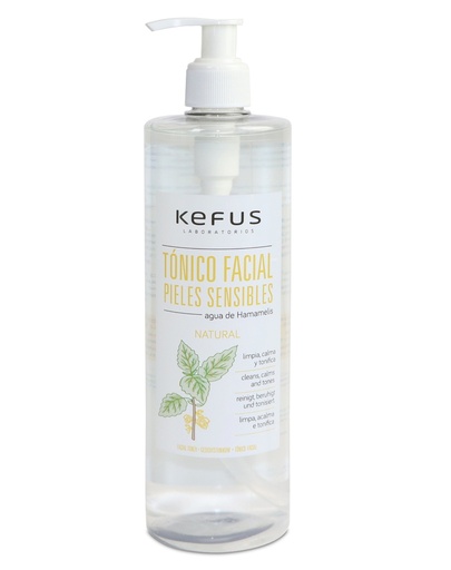 [002-179] Tónico Facial Pieles Sensibles Agua de Hamamelis Kefus (500 ml)