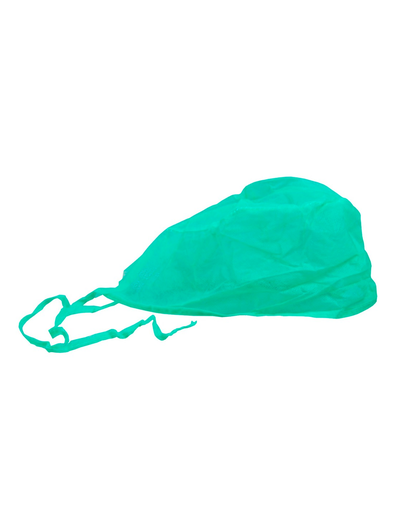 [054-042] Gorro Quirúrgico Verde con Cintas (100 uds)