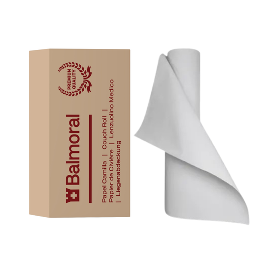 [102-003] 100 Metros | Papel Camilla Plastificado | 59cm Ancho (6 Rollos)