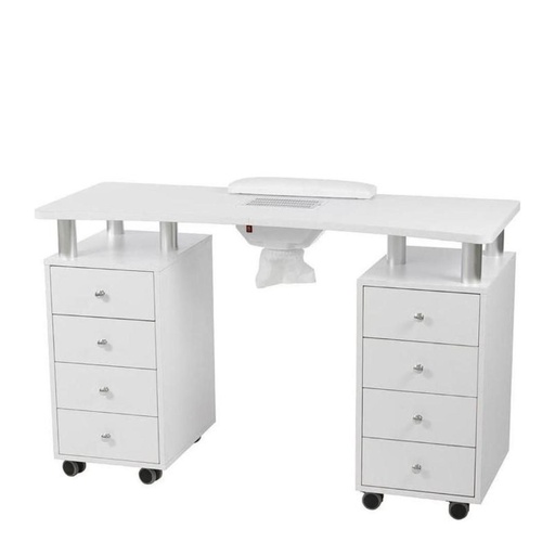 [035-413] Mesa de manicura doble con aspirador | Distal
